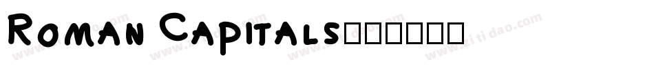 Roman Capitals字体转换